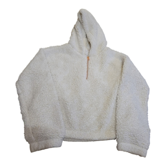 SO Faux Fur Hoodie Girls' Size Large 10-12 - Picture 1 of 6
